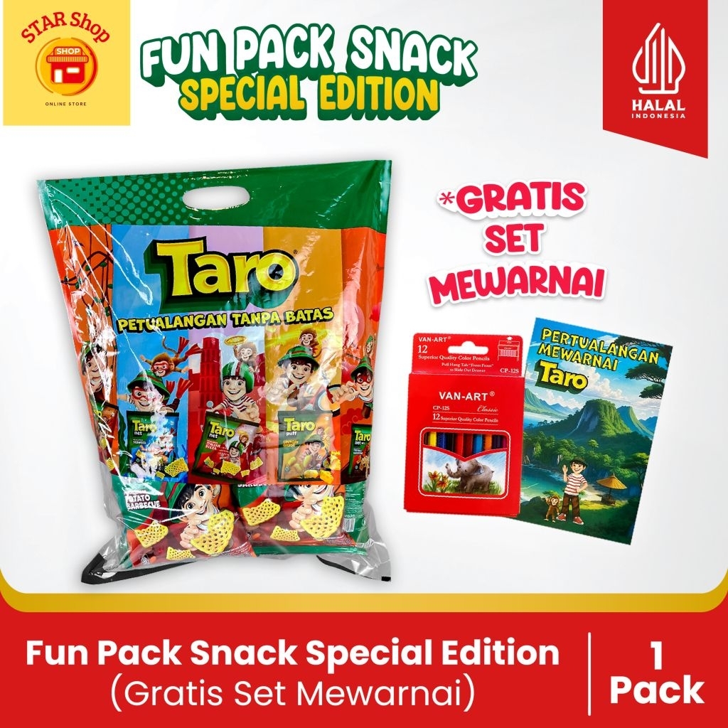 

Fun Pack Snack Spesial Edition-Paket Hampers Anak-(Gratis Set Mewarnai Lengkap)