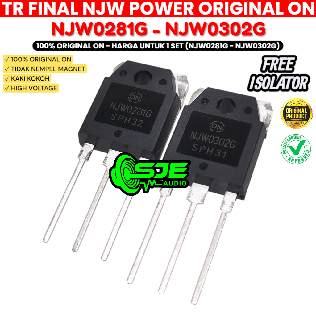 TR TRANSISTOR FINAL NJW0281 NJW0302 G ORIGINAL NJW0281G NJW0302G NJW 0281G 0302G 0281 ASLI ORI ON
