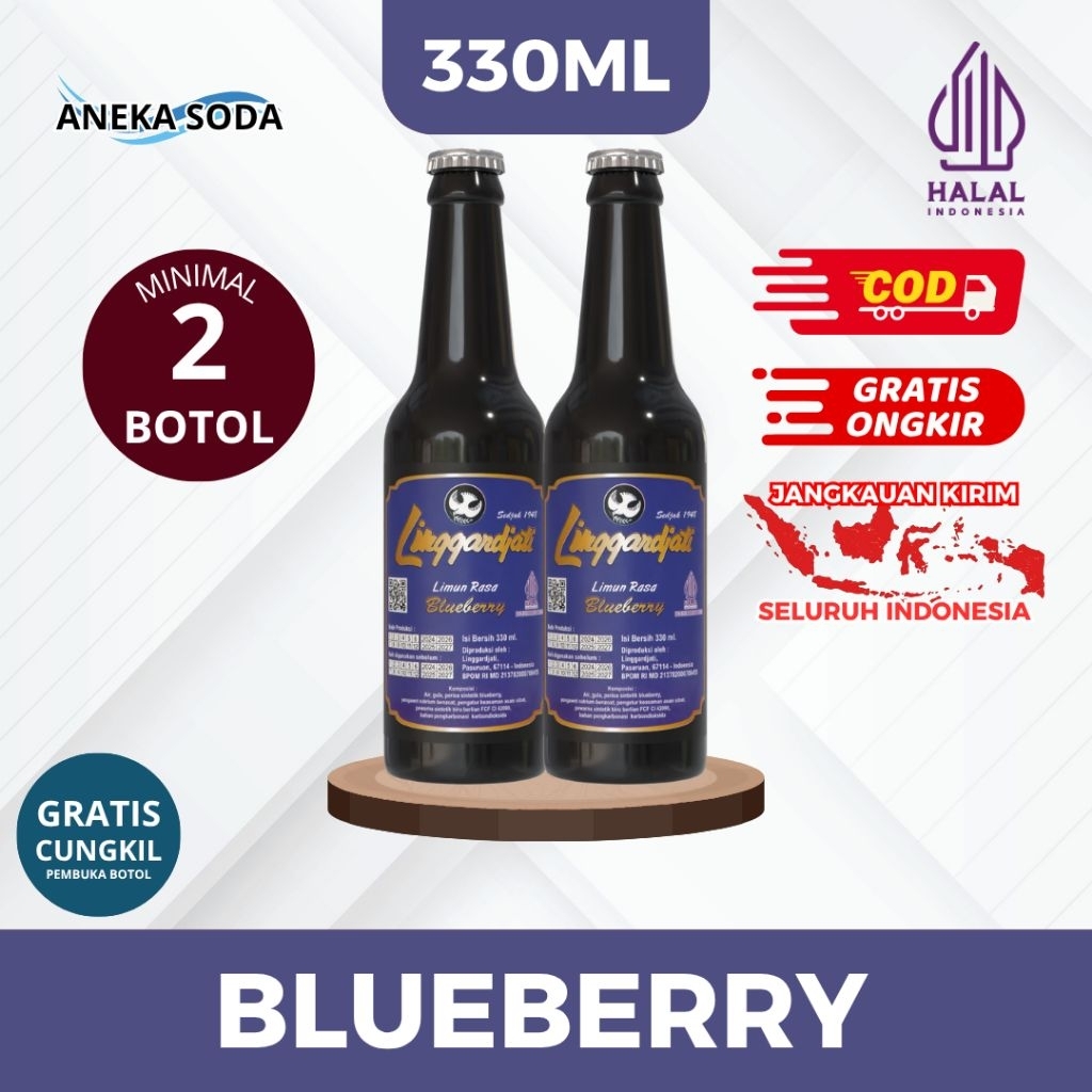 

Limun Linggardjati Blueberry Jadul Halal 330 ml / Orson Linggar Jati
