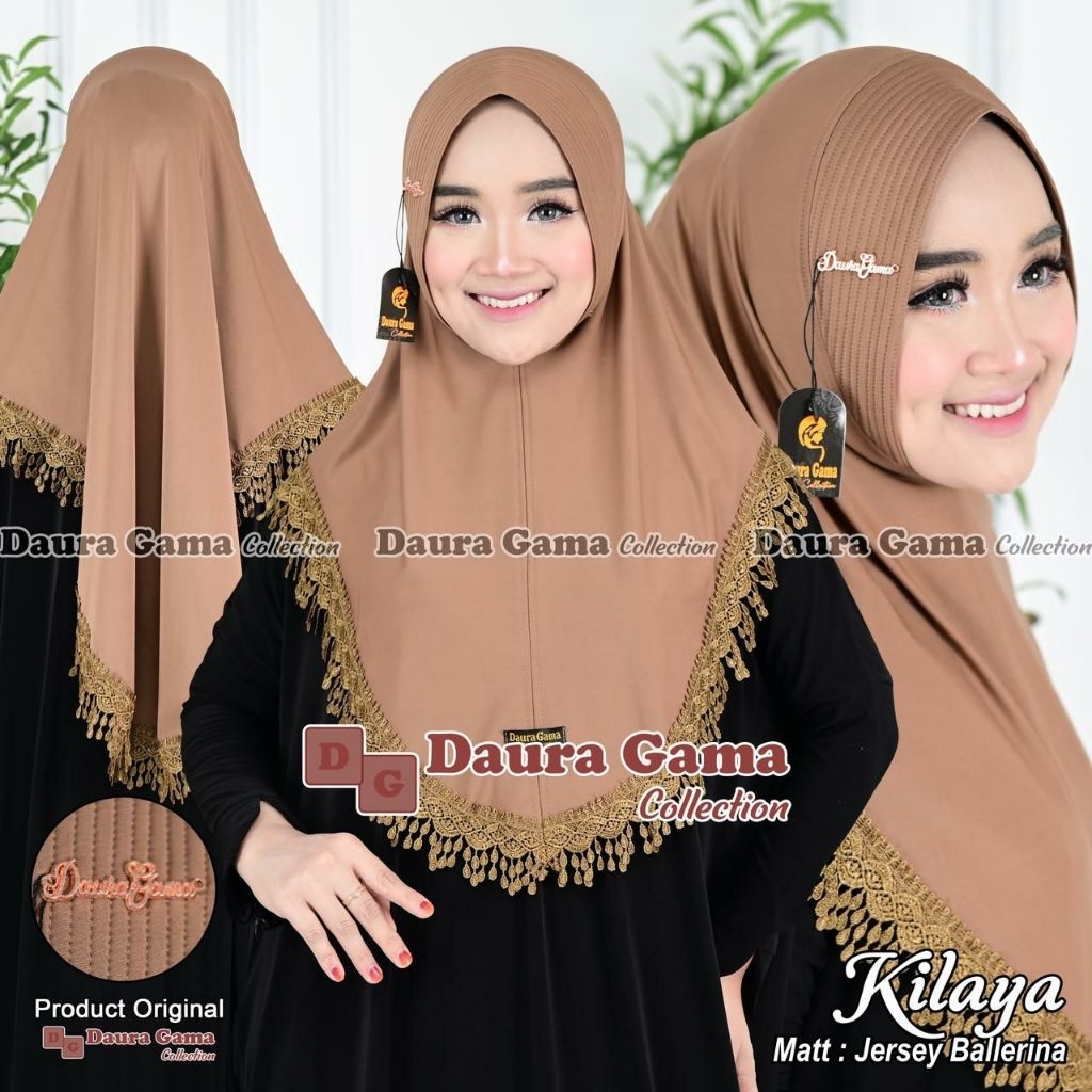 Daura Gama - JILBAB INSTAN kilaya JERSEY RENDA by DAURA GAMA