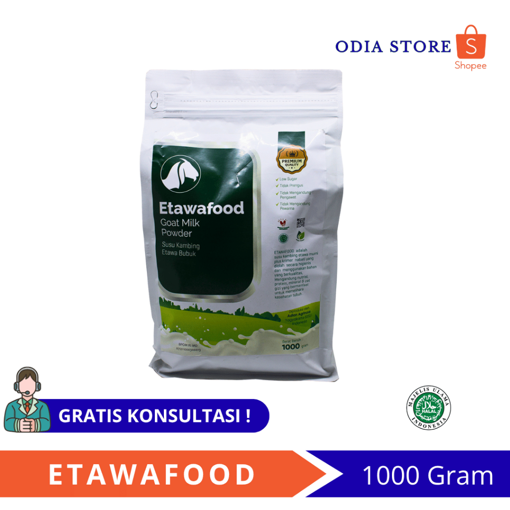 

Susu Kambing Etawafood Goat Milk Powder 1000GR Susu Kambing Etawa Bubuk ORIGINAL
