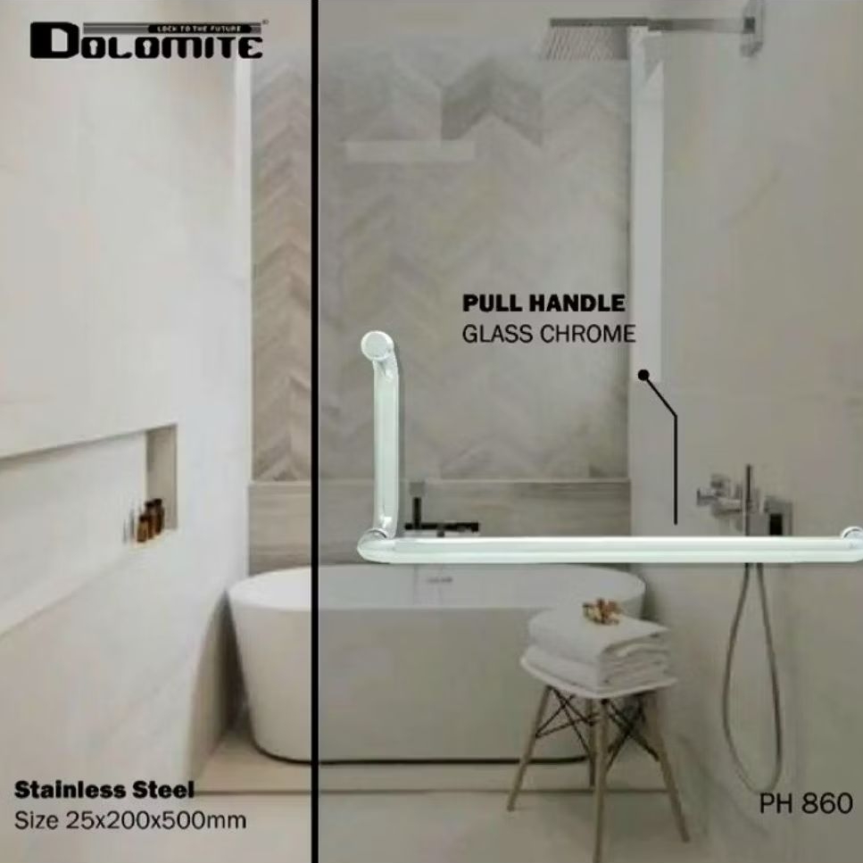pull handle shower pintu kamar mandi/gagang kunci pintu kaca toilet