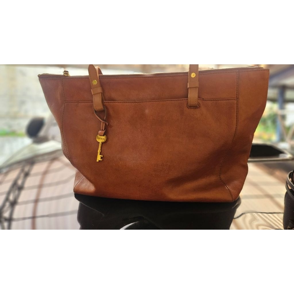 F O S S I L Rachel Tote Brown Bag Preloved