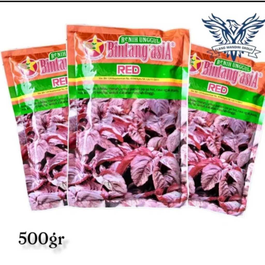 Red 500gr Benih Bayam Merah Bintang Asia Mira Seeds - Bintang Asia Quality