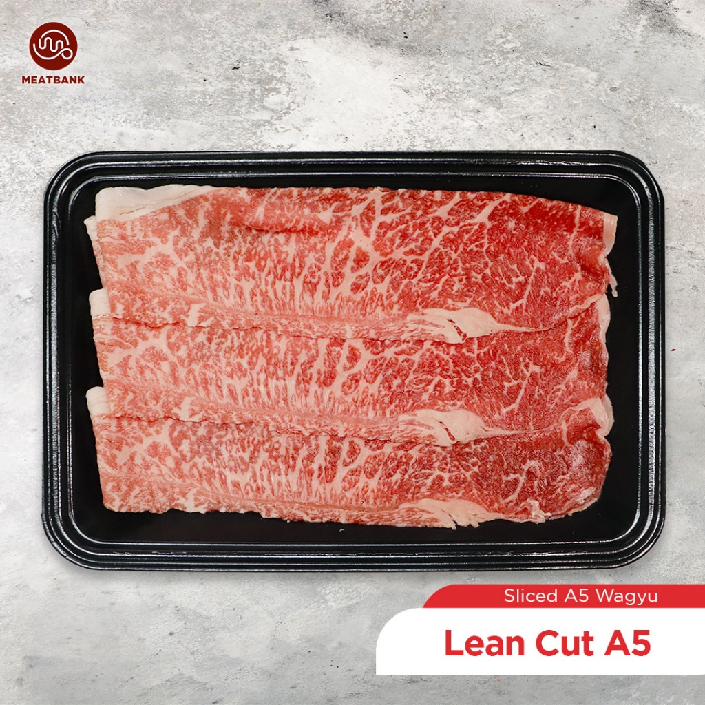 

MEATBANK JAPAN WAGYU A5 SLICE LEAN CUT A5 Kobe Beef Shabu Teppanyaki Hotpot Steak