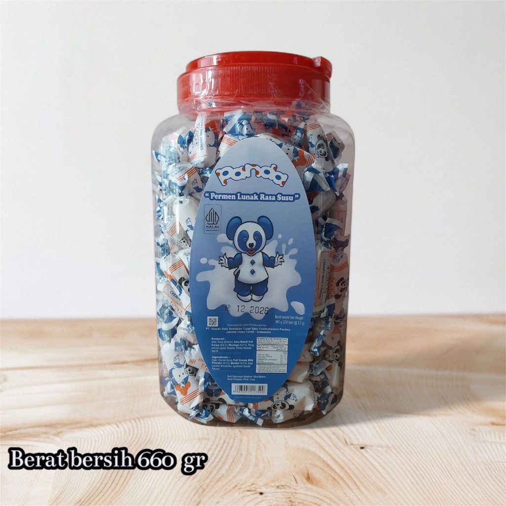 

Permen Panda Susu Toples 660gr