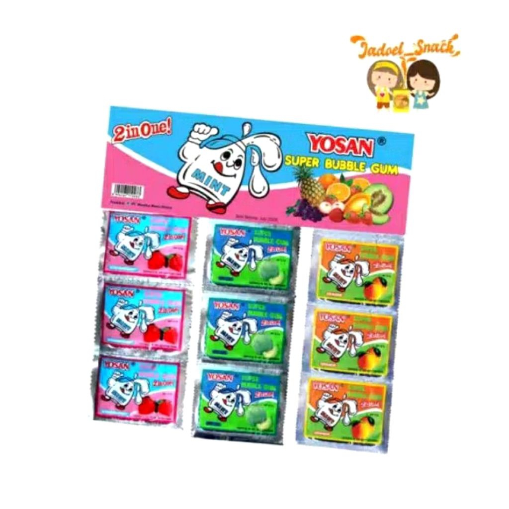 

Permen karet yosan. permen karet jadul isi 24pcs