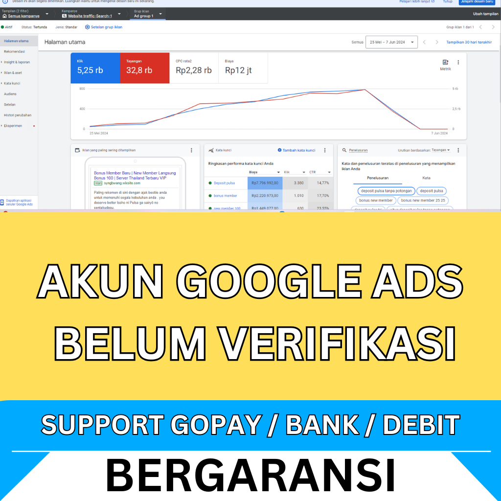 Akun Ads Bergaransi