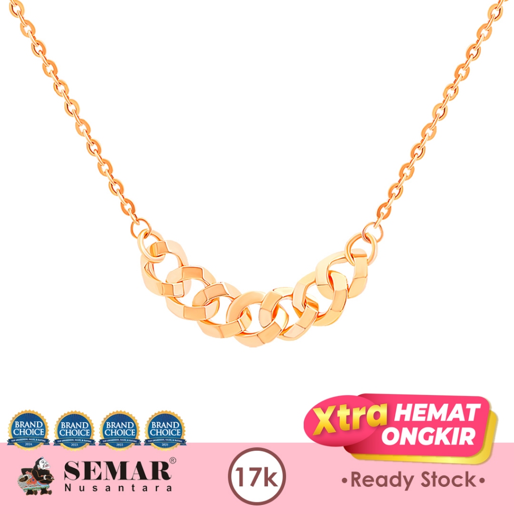 Kalung Emas Winnie Thessia Rose Gold 17K Semar Nusantara