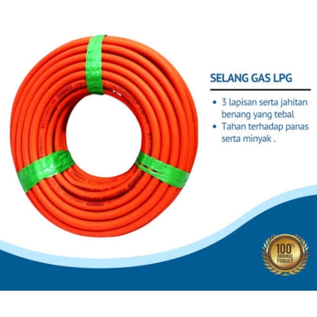 Selang Gas LPG 3lapis warna orens