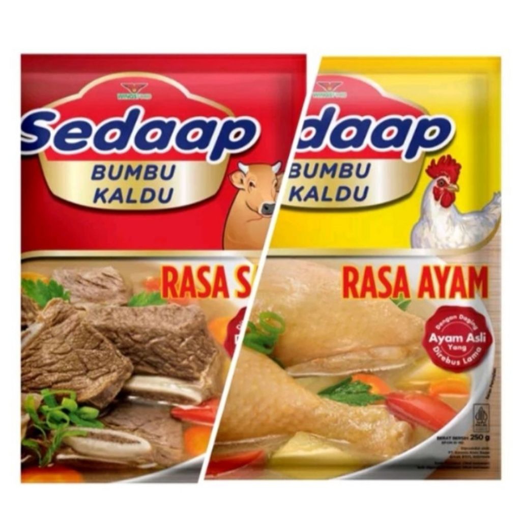 

SEDAAP BUMBU KALDU SEDAP RASA AYAM DAN SAPI 250GR