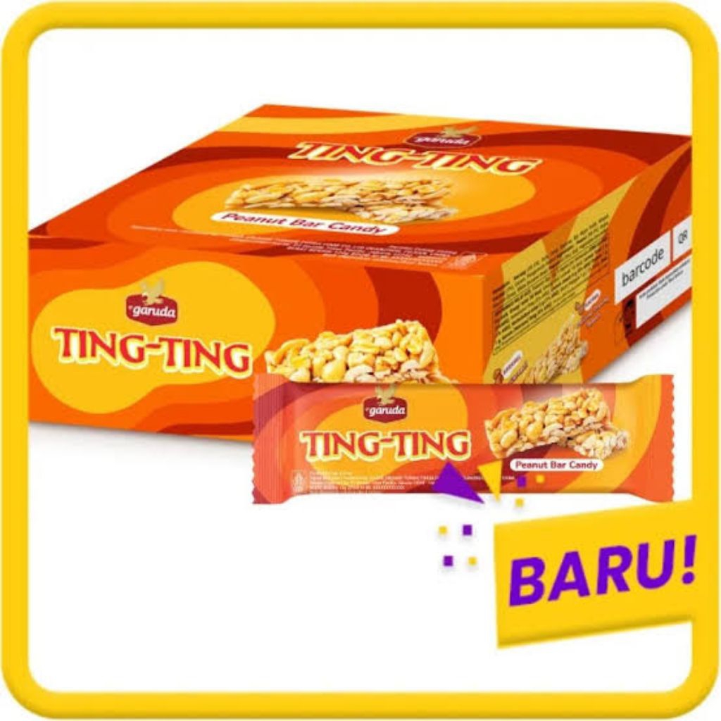 

Ting Ting peanut bar candy 1 box isi 12pcs