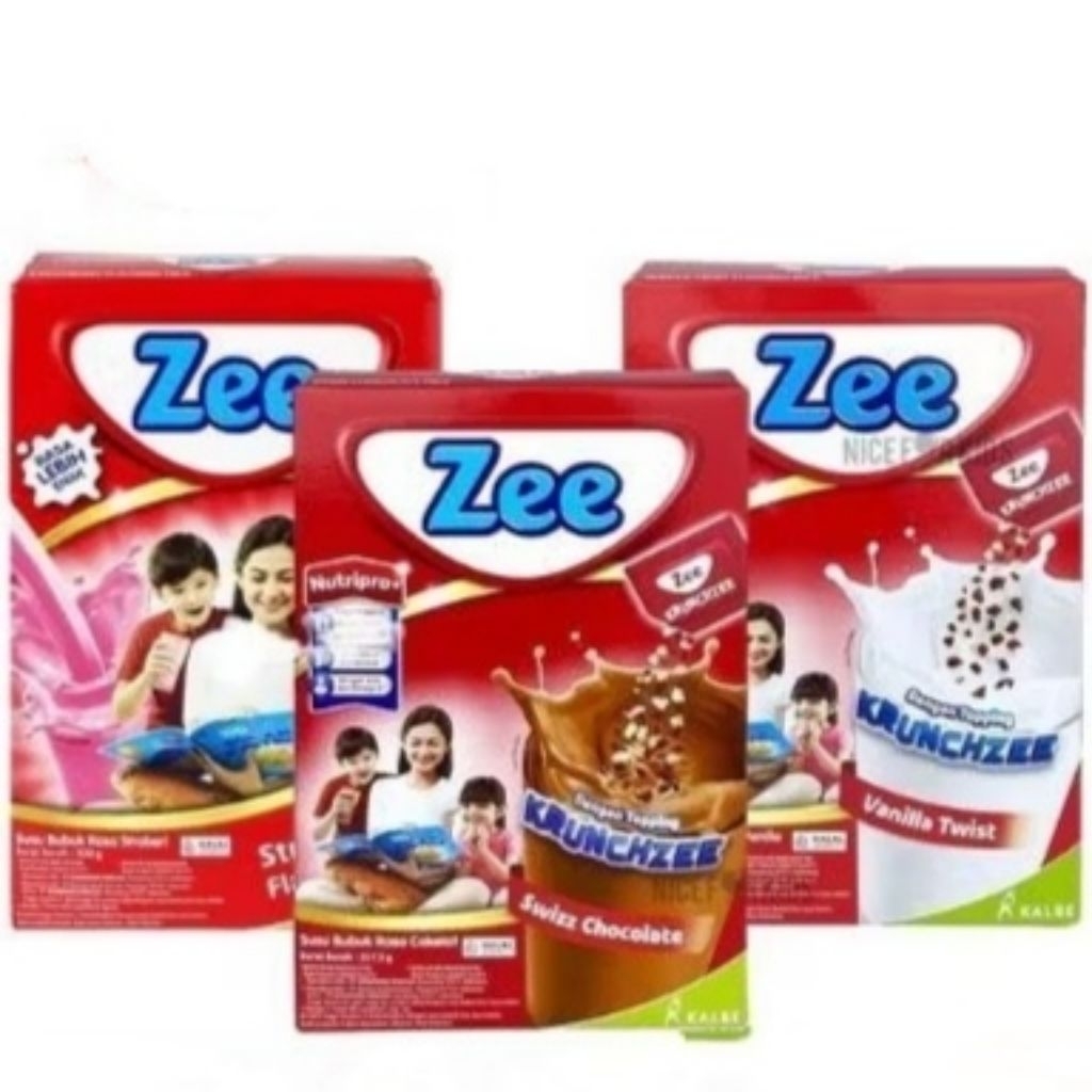 

Susu Zee ZEE REGULAR KRUNCHZEE Vanilla chocolate strawberry 337,5 GR