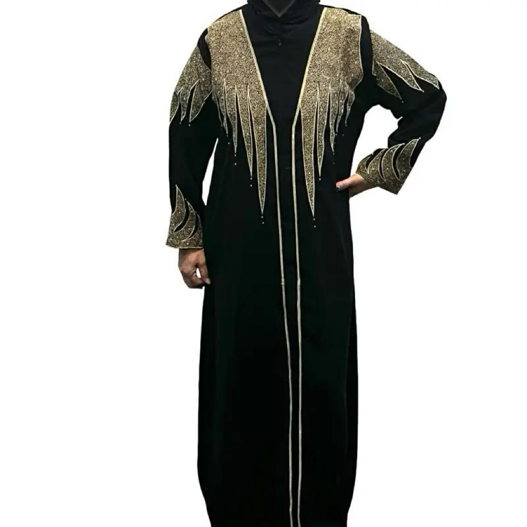 abaya hitam gamis syari mesir turkey dubai wanita muslimah dewasa..