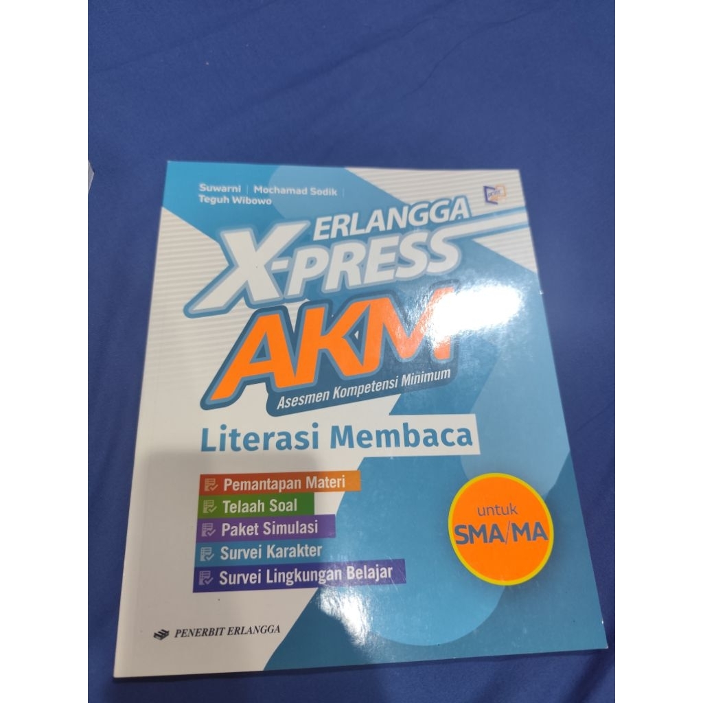 PAKET BUKU Erlangga X-Press AKM SMA/MA - Literasi Membaca & Numerasi (Siap AKM)