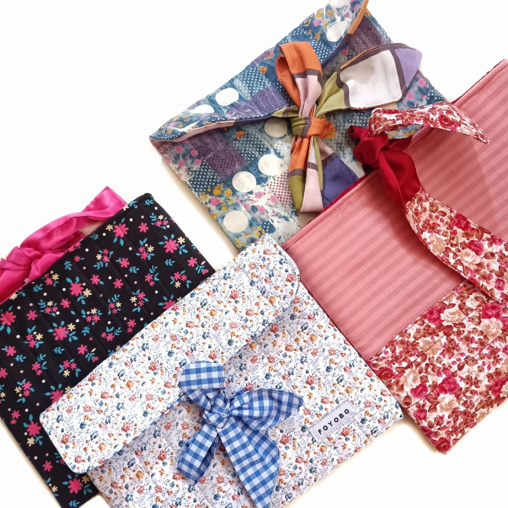 

[FOYOBO] BOWIE Quilted Sleeve / Handmade Book Sleeve / Sarung Buku Handmade