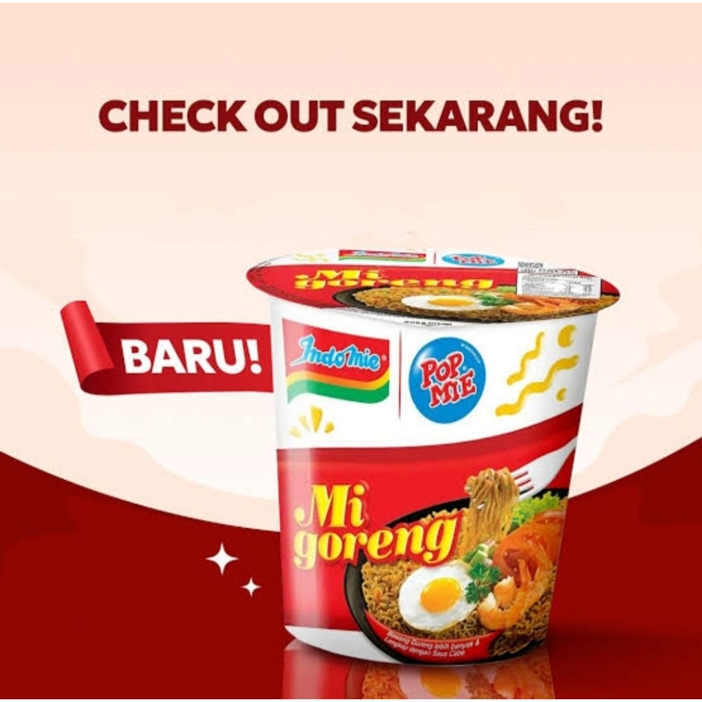 

POP MIE INDOMIE MI GORENG CUP 80GRAM
