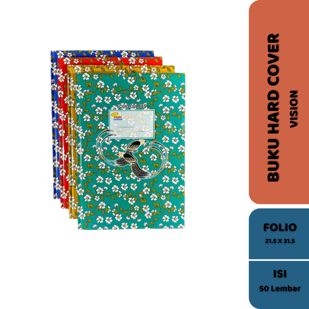 

(ECER) BUKU FOLIO HARD COVER VISION 50 LEMBAR