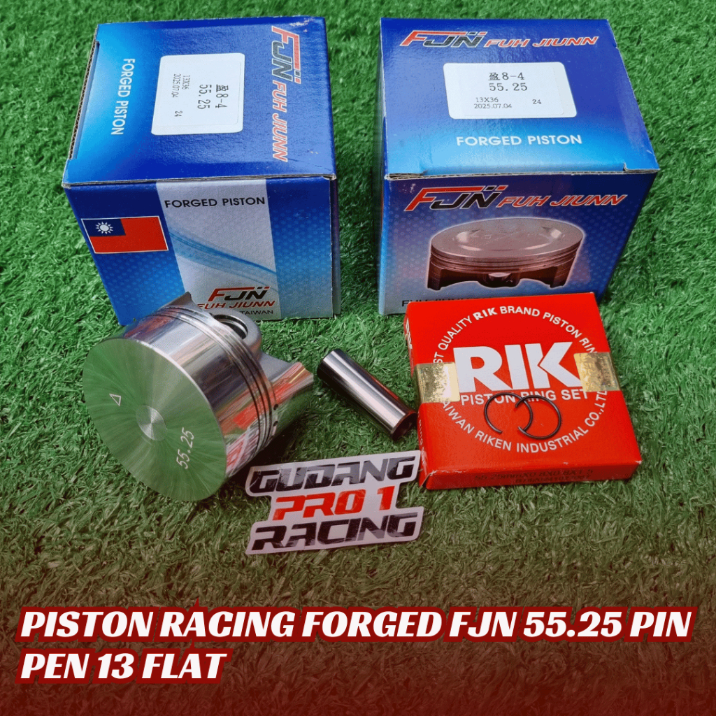 PISTON RACING FORGED FJN 55.25 PIN PEN 13 FLAT