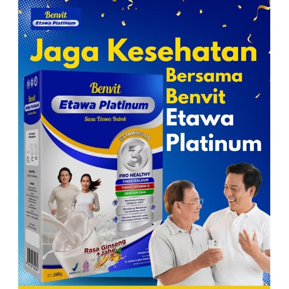 

4 Box Paket Hemat Best Deal - Benvit Etawa Platinum - Susu Kambing Etawa Asli Atasi Nyeri Sendi Reumatik Asam Urat