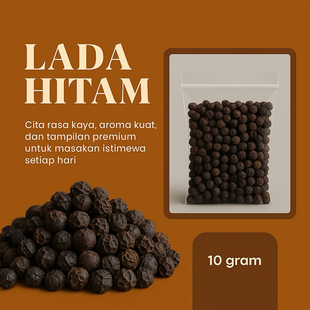 

PAHREMPAH – Lada Hitam Utuh Kualitas Premium Rempah Alami Tanpa Campuran