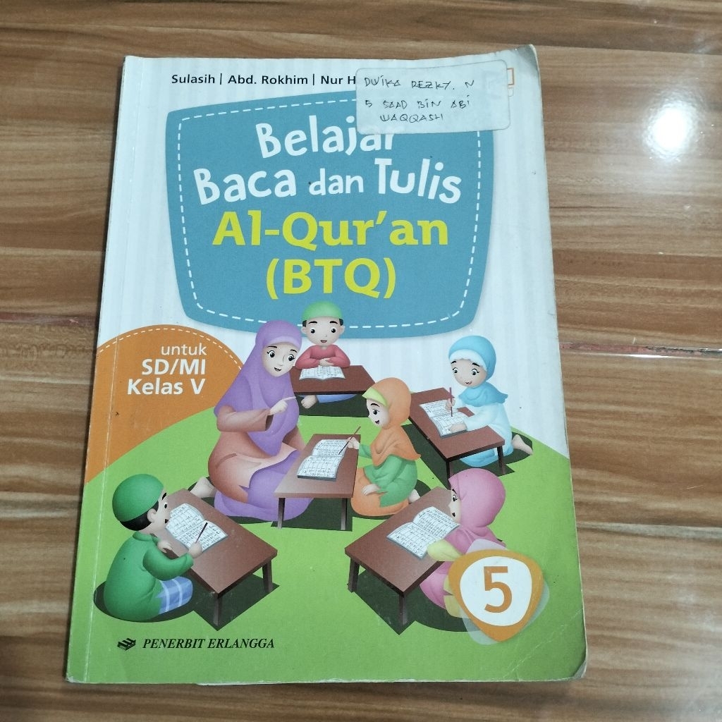 BELAJAR BACA DAN TULIS AL-QUR'AN BTQ KELAS 5