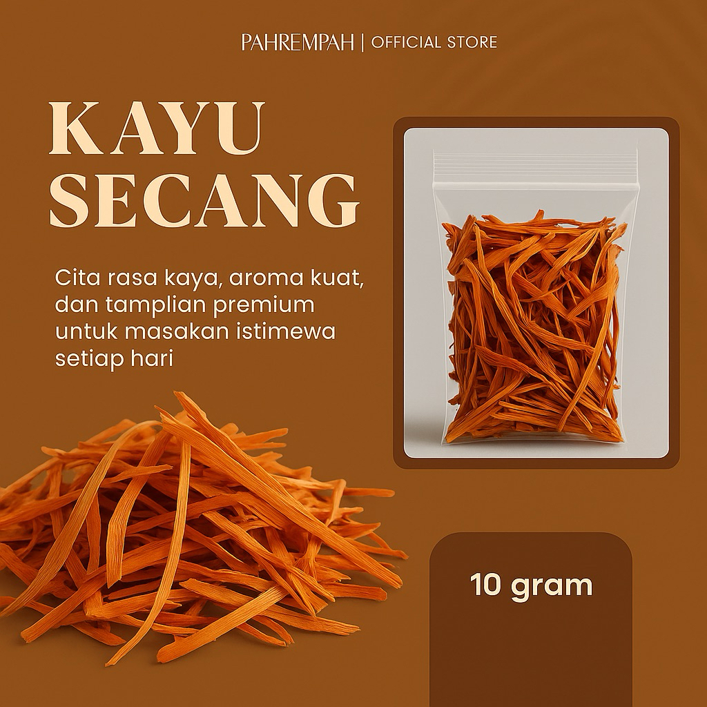 

PAHREMPAH – Kayu Secang Kering Utuh Murni Rempah Herbal Tradisional 100% Alami