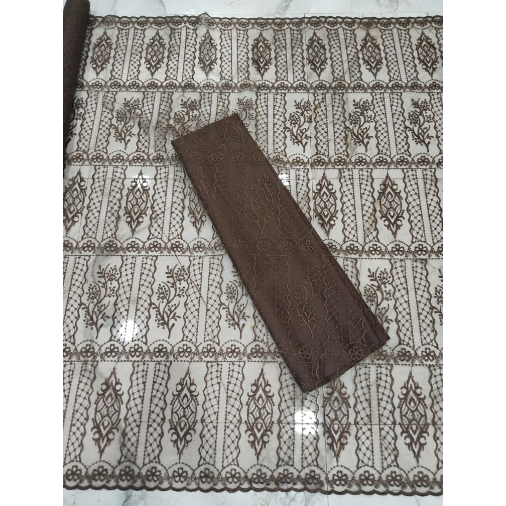 Tille Sapto ekslusif cantik / TILE SUMBA / TILE SAPTO PREMIUM FOR FASHION STYLE GOWN KAIN TULLE BORD