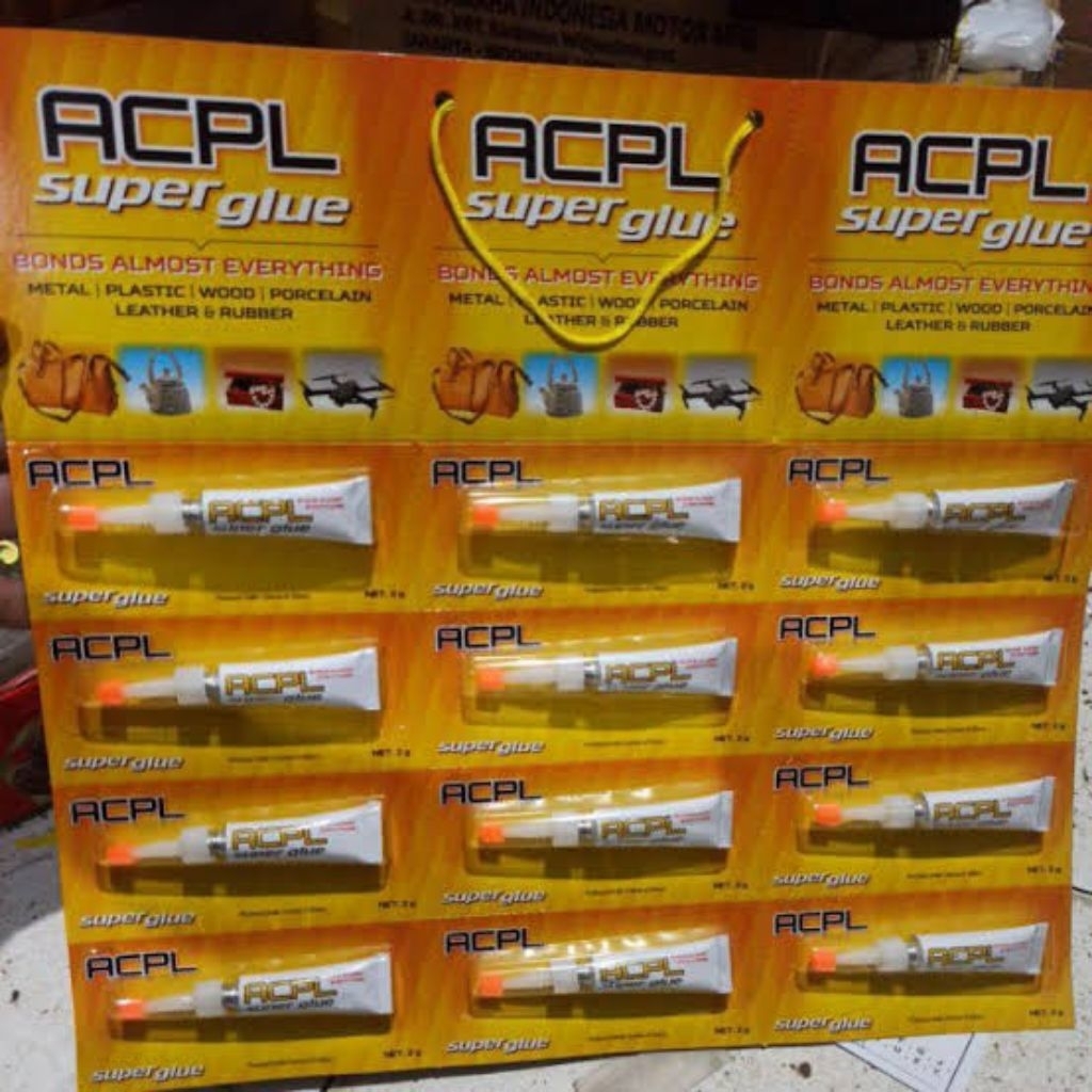 

Grosir 12 Pcs Lem Super Glue ACPL