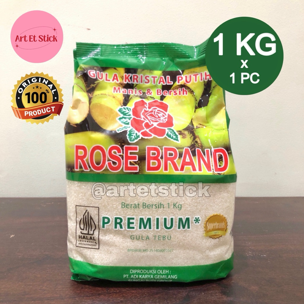 

Gula Pasir Rosebrand Premium Hijau 1 kg