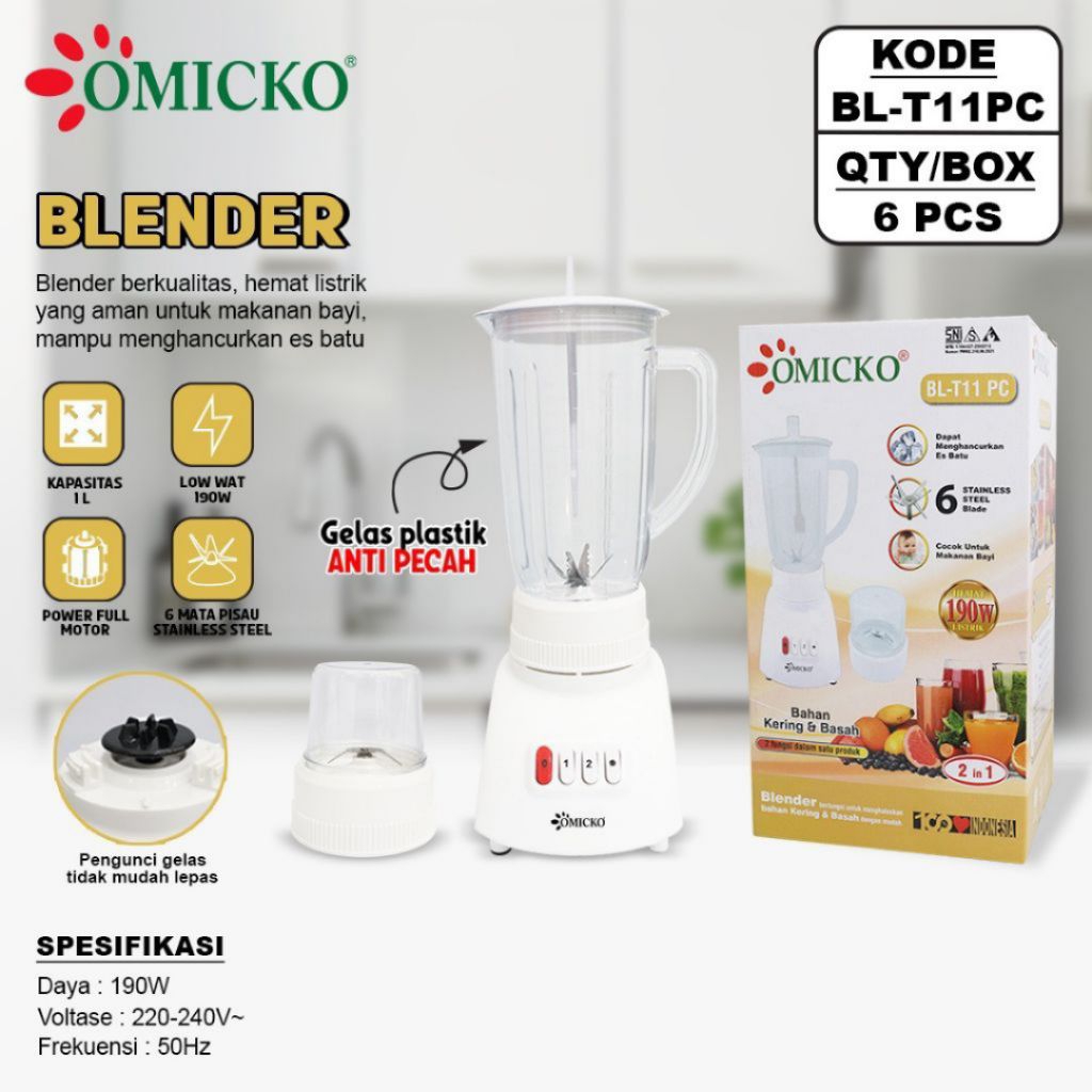 Blender Plastik OMICKO BL-T11PC
