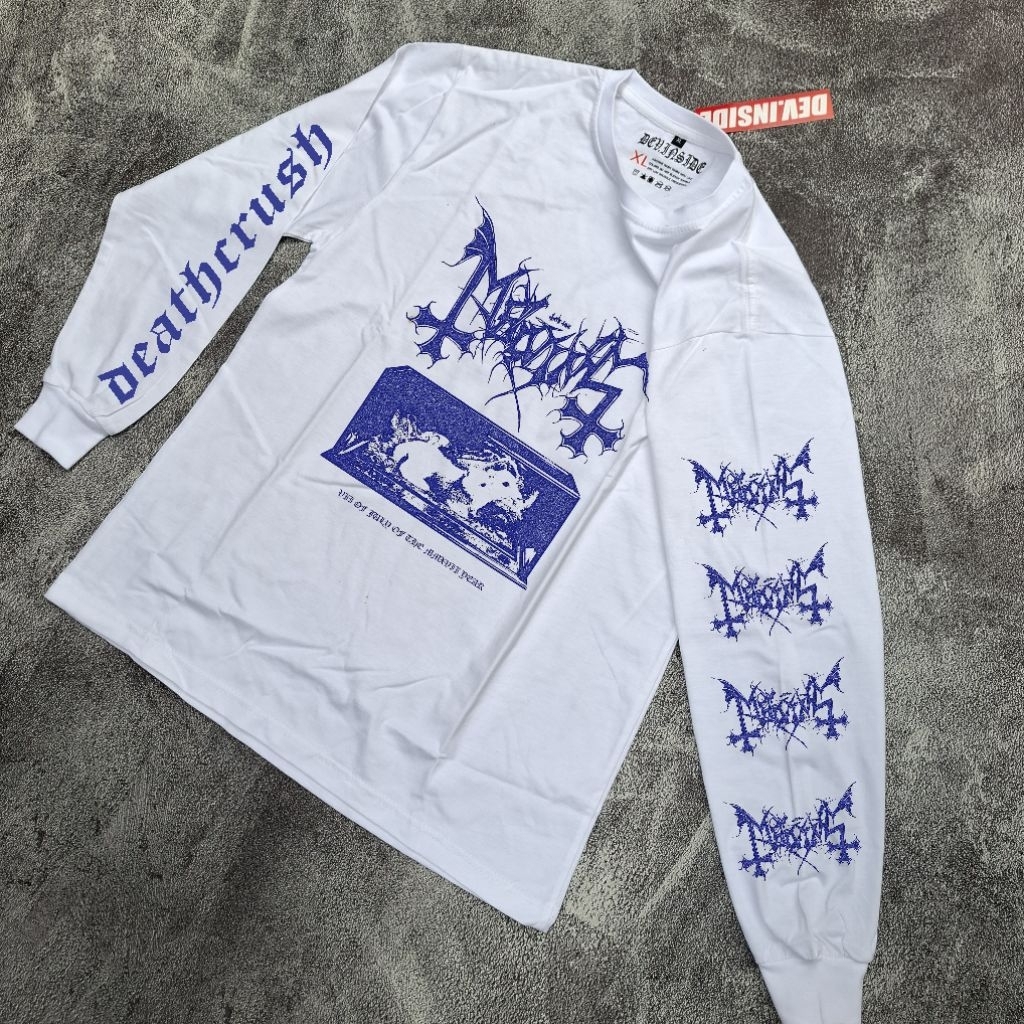 MAYHEM blackmetal kaos lengan panjang pria dan wanita