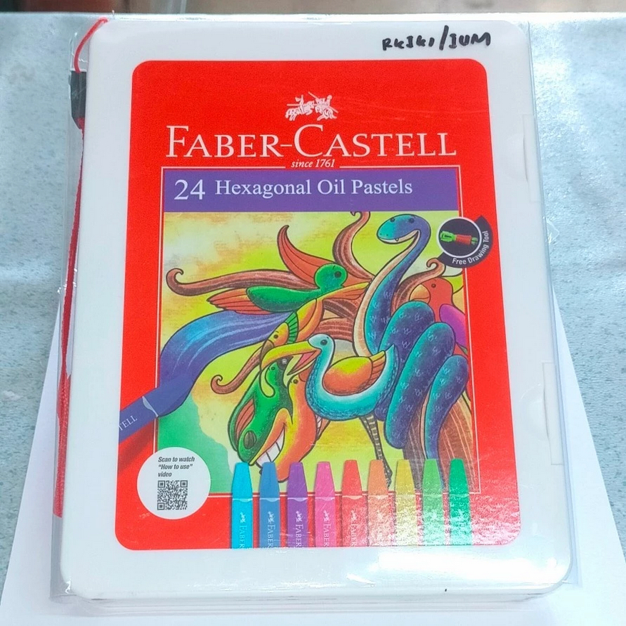 

Faber Castell hexagonal oil pastels isi 24 warna cat warna oil pastel kelir Ori 100% Original Asli Authentic
