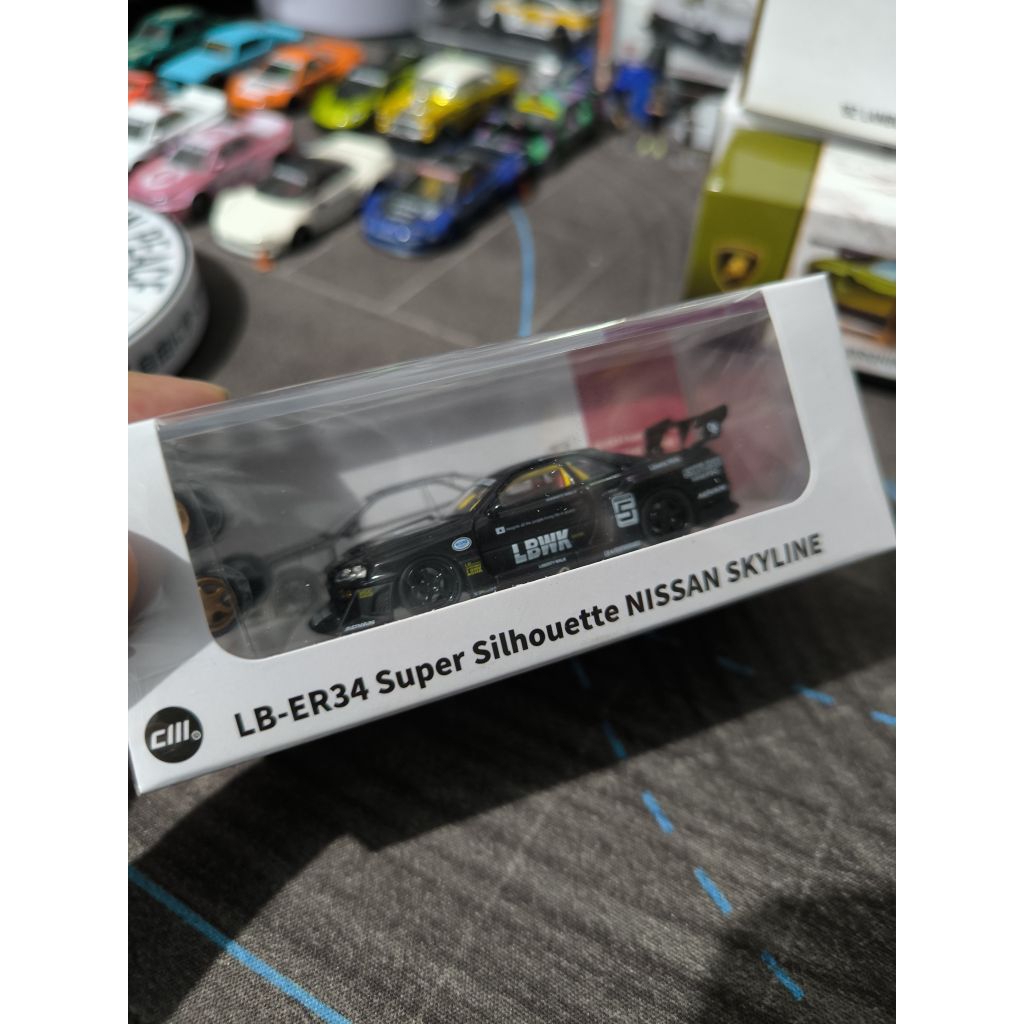 CM model ER34 LBWK Super Silhouette Nissan Skyline Black