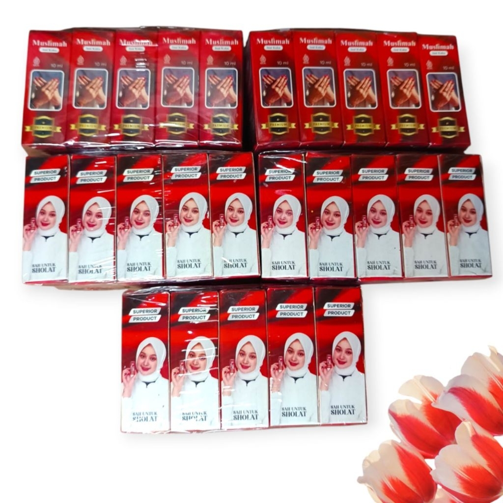 Grosir Inai Muslimah 50 Pcs Henna Kuku Halal