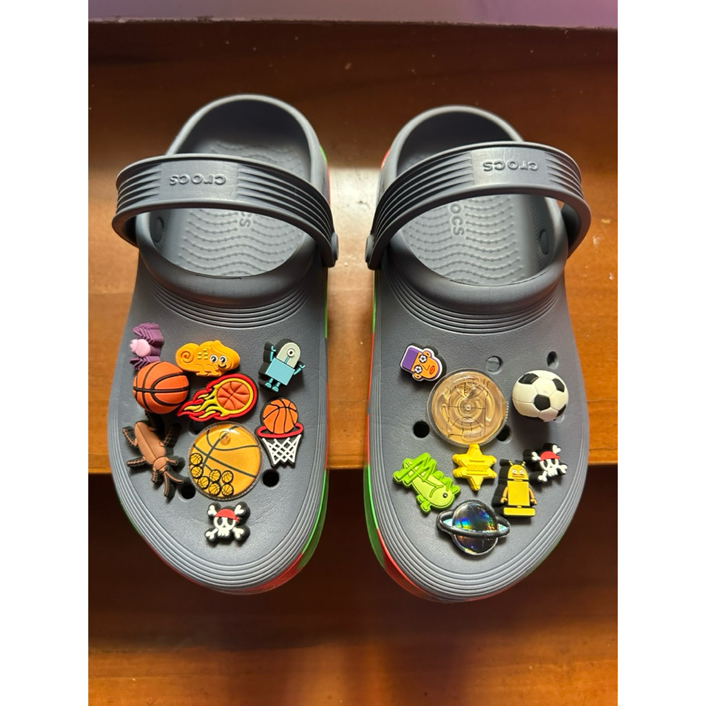 Crocs Off Court Band Clog Kids Storm J5 Preloved ORIGINAL Store