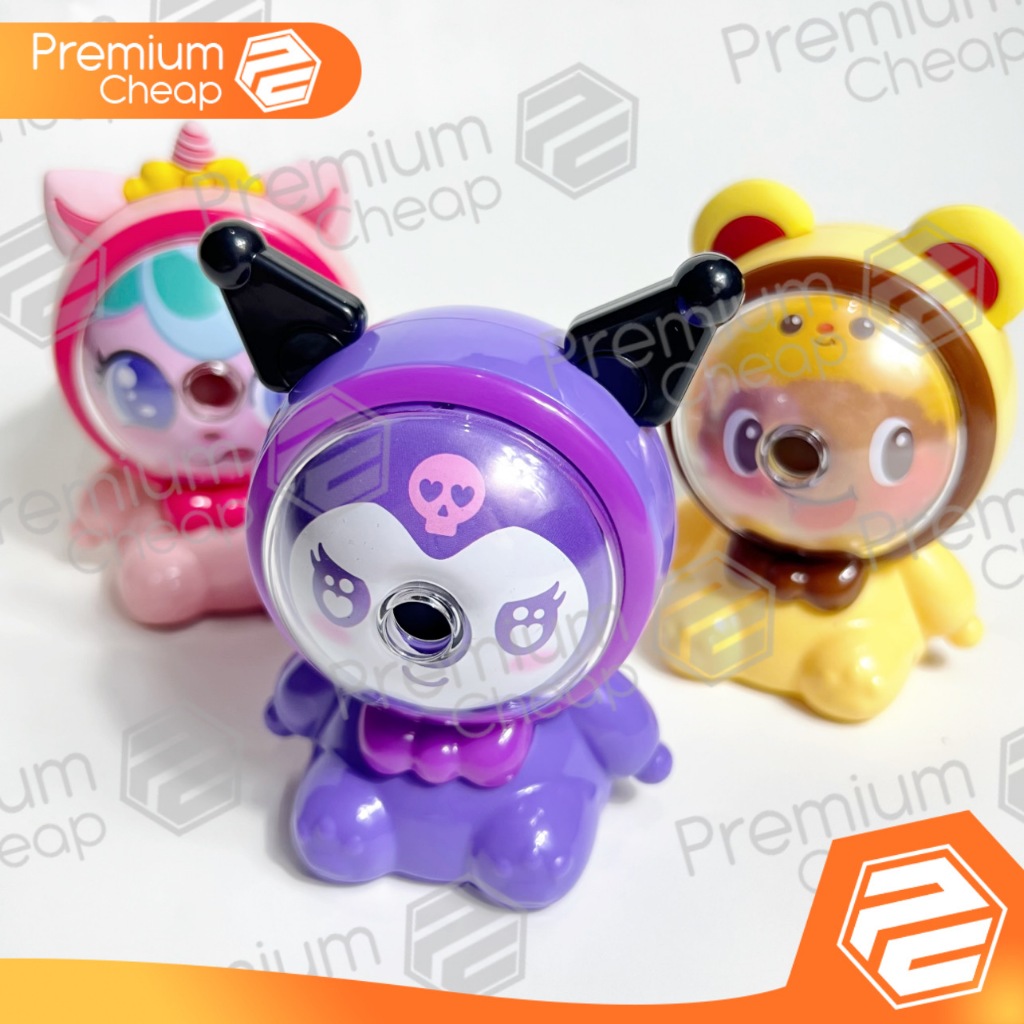 

[1 PCS] Serutan Putar Kuromi Cheese Bear Little Pony Rautan Pensil Karakter