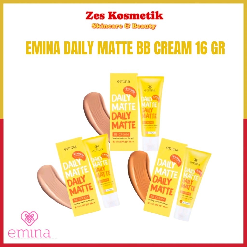 Emina Daily Matte BB cream 16gr/ Foundation / Alas Bedak Blemish
