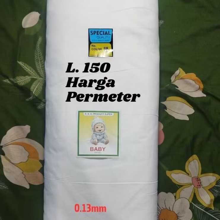 Mori Kain Mori Lebar 140-150 Harga Permeter Kain Kafan Kain Mori Putih Kain Kaffan Putih Kain Serbag