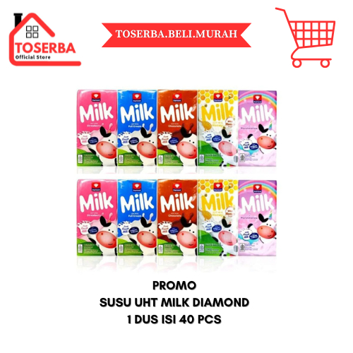 

[KIRIM INSTAN] PROMO SUSU UHT MILK DIAMOND 1 DUS x 40 PCS