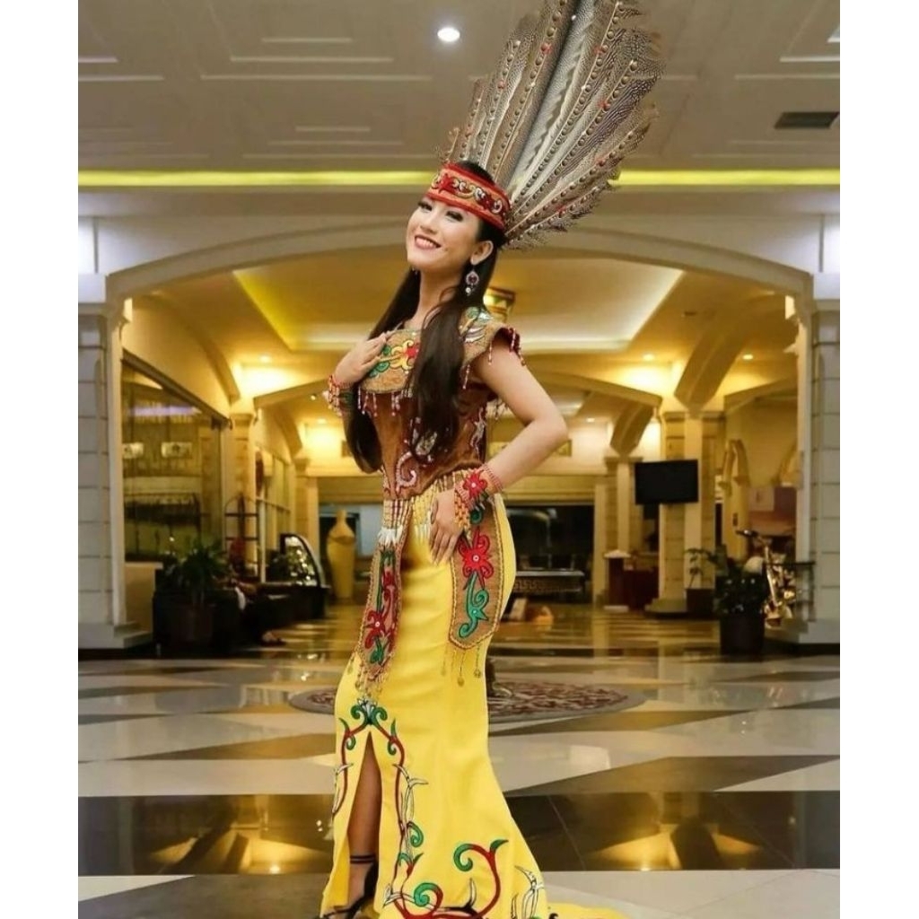 baju adat dayak fullset wanita
