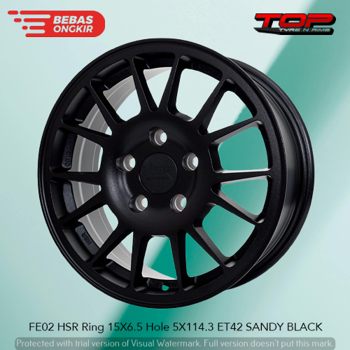 velg rally untuk mobil suzuki ertiga r15 fitra eri hsr fe02 pcd 5X114,3 original