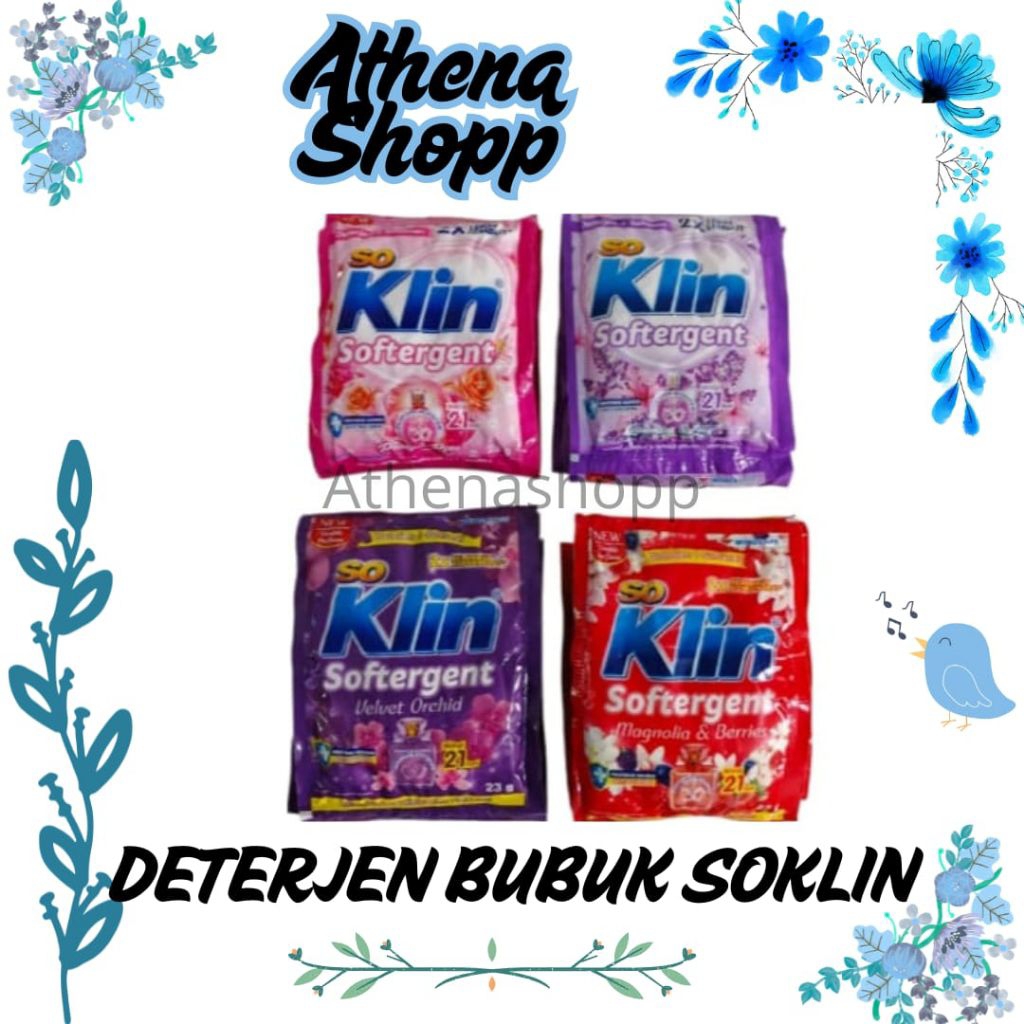Deterjen Bubuk Soklin / Soklin Deterjen Bubuk Renteng / Deterjen Cuci Baju Bubuk Soklin