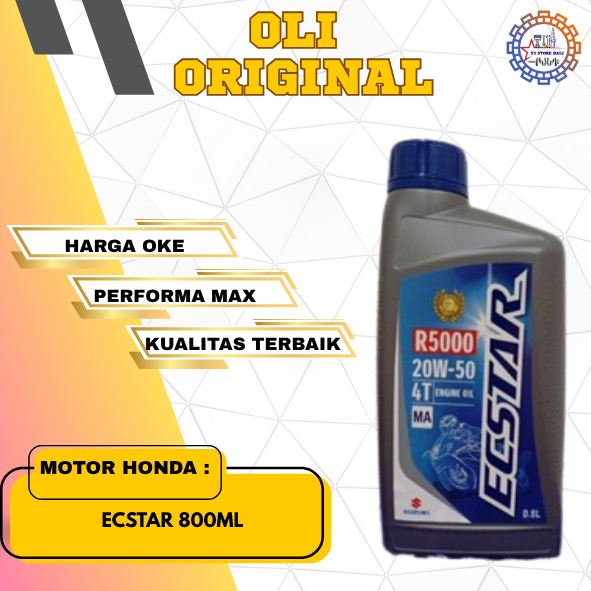 OLI Suzuki Ecstar 800 SGO Pelumas Mesin Motor Suzuki Ecstar 0.8L