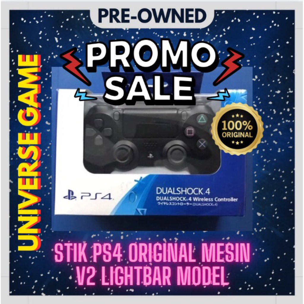 Stik ori mesin Ps4 V2 Original Sony controller dualshock 4 Light bar model om