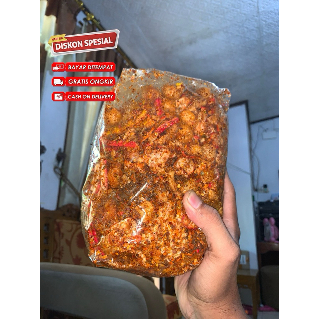 

1KG Sebring Mix Campur Pedas Daun Jeruk Seblak Kering Campur Termurah