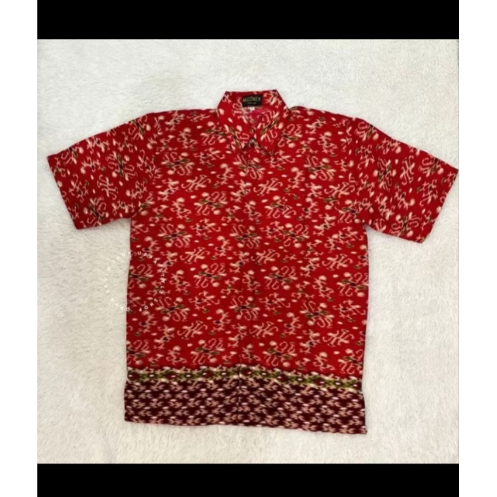 Batik Pria slim fit lengan pendek premium