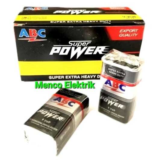 Baterai ABC 9V Super Power / Baterai 9 Volt Kotak / Battery / Batre Kotak 9V ABC