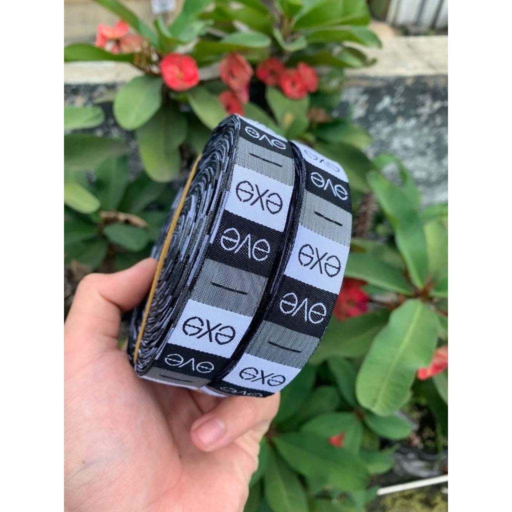

label woven custom (2,5x4 cm - 3x6cm) label baju | label bordir