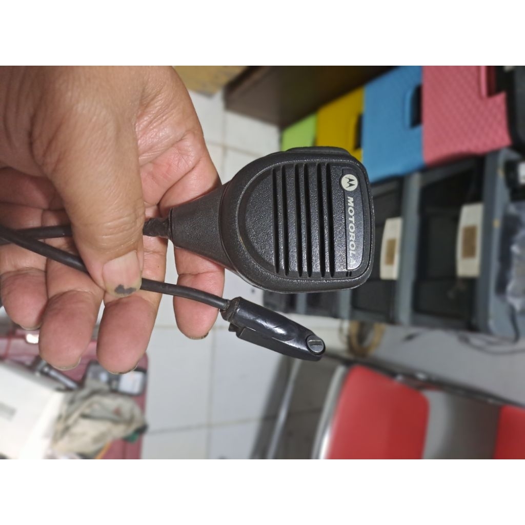 EXTRAMIC HT MOTOROLA GP338 PLUS MIC MOTOROLA GP328 PLUS BEKAS